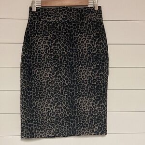 Paniz Animal Print Pencil Skirt